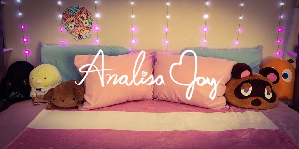 Analisa Joy's bed / porn set with signature logo